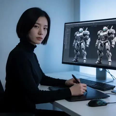 AI-generated virtual artist 황쯔한 ZIHAN.HUANG