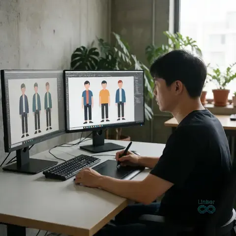 AI-generated virtual artist 박민호 MINHO.PARK