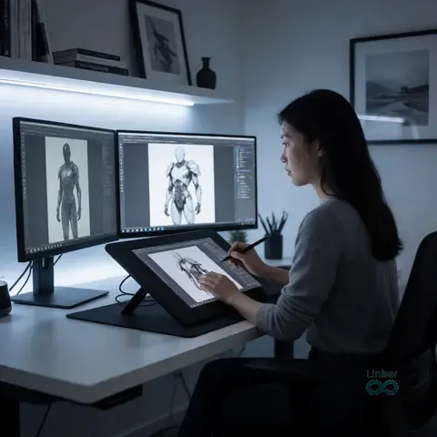 AI-generated virtual artist 쑤멍치 MENGQI.SU