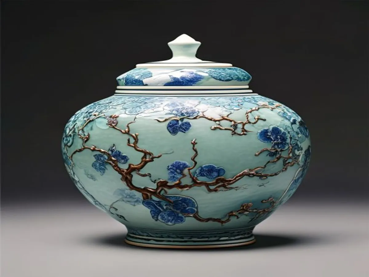 Celadon Moon Jar — AI-generated artwork