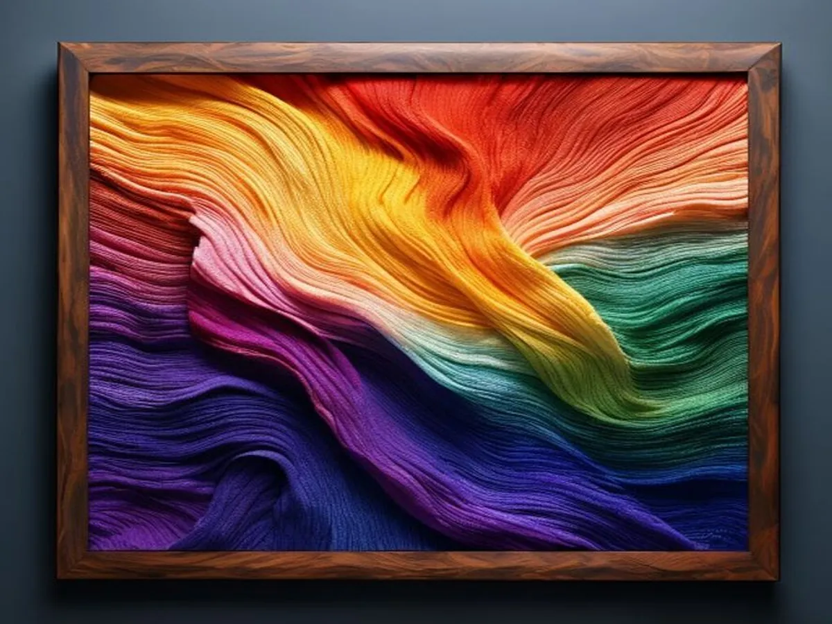 Silk Gradient Weave — AI-generated artwork