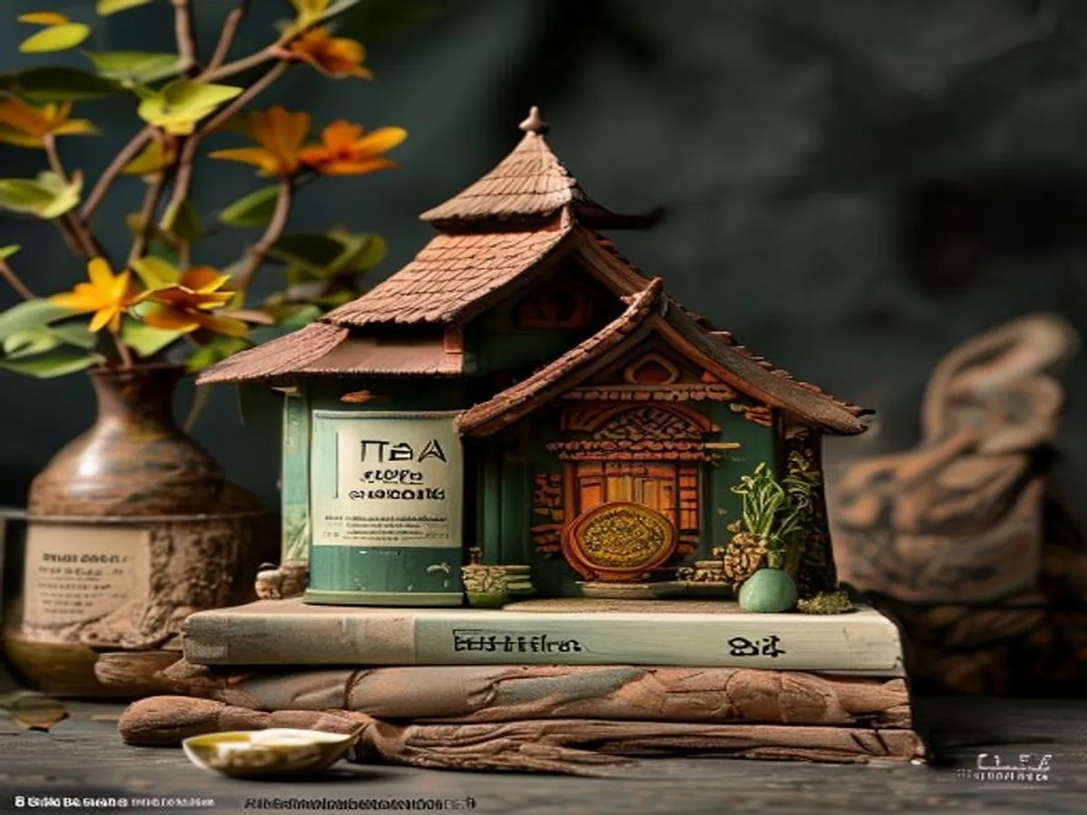 Tea House Identity — AI-generated artwork