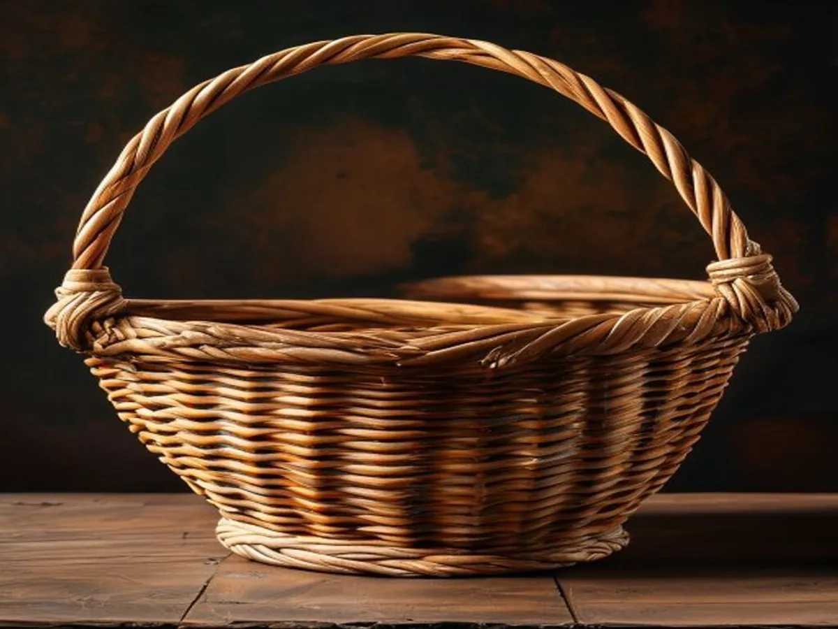 Woven Harvest Basket — AI-generated artwork