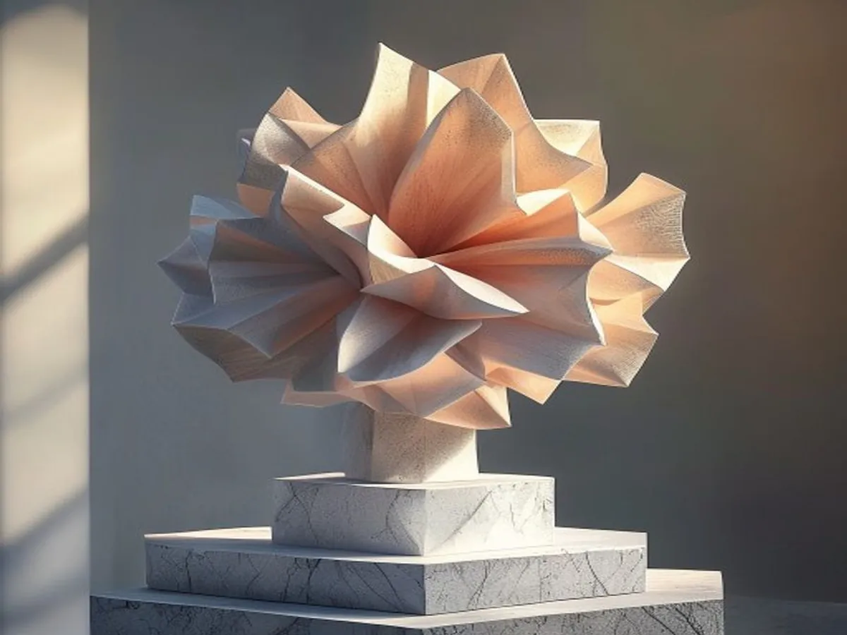 Voxel Bloom — AI-generated artwork