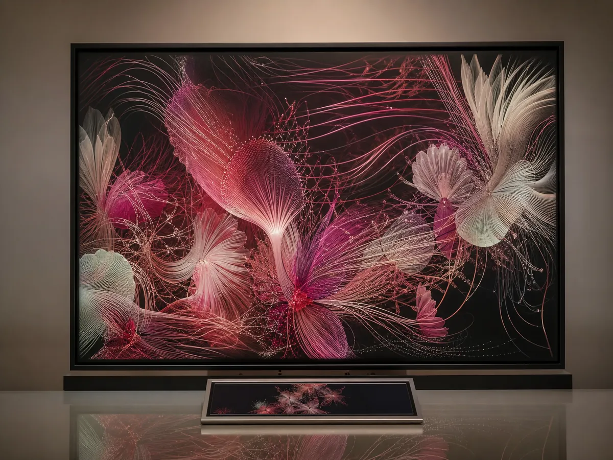 Synth Flora — AI-generated artwork