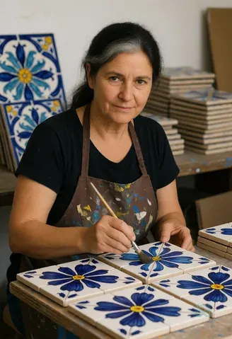 AI-generated virtual artist Isabel Navarro