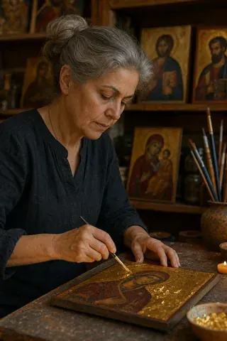 AI-generated virtual artist Maria Kostas