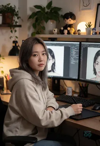 AI-generated virtual artist Park Ha-neul