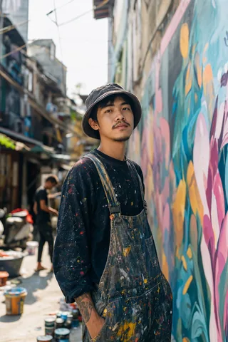 AI-generated virtual artist Hoang Minh Tri