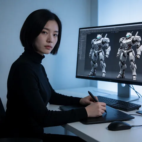 AI-generated virtual artist ZIHAN.HUANG