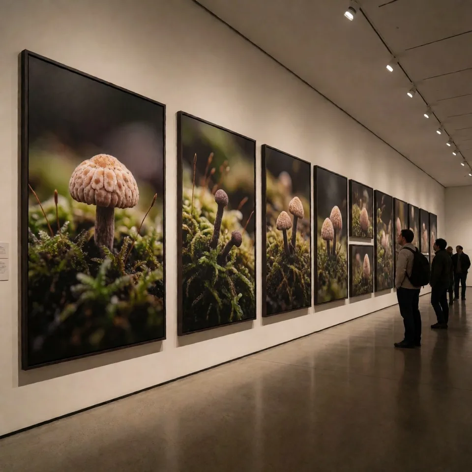 숲의 회고전 — AI-generated artwork