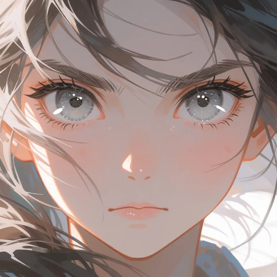 결의의 눈빛 — AI-generated artwork