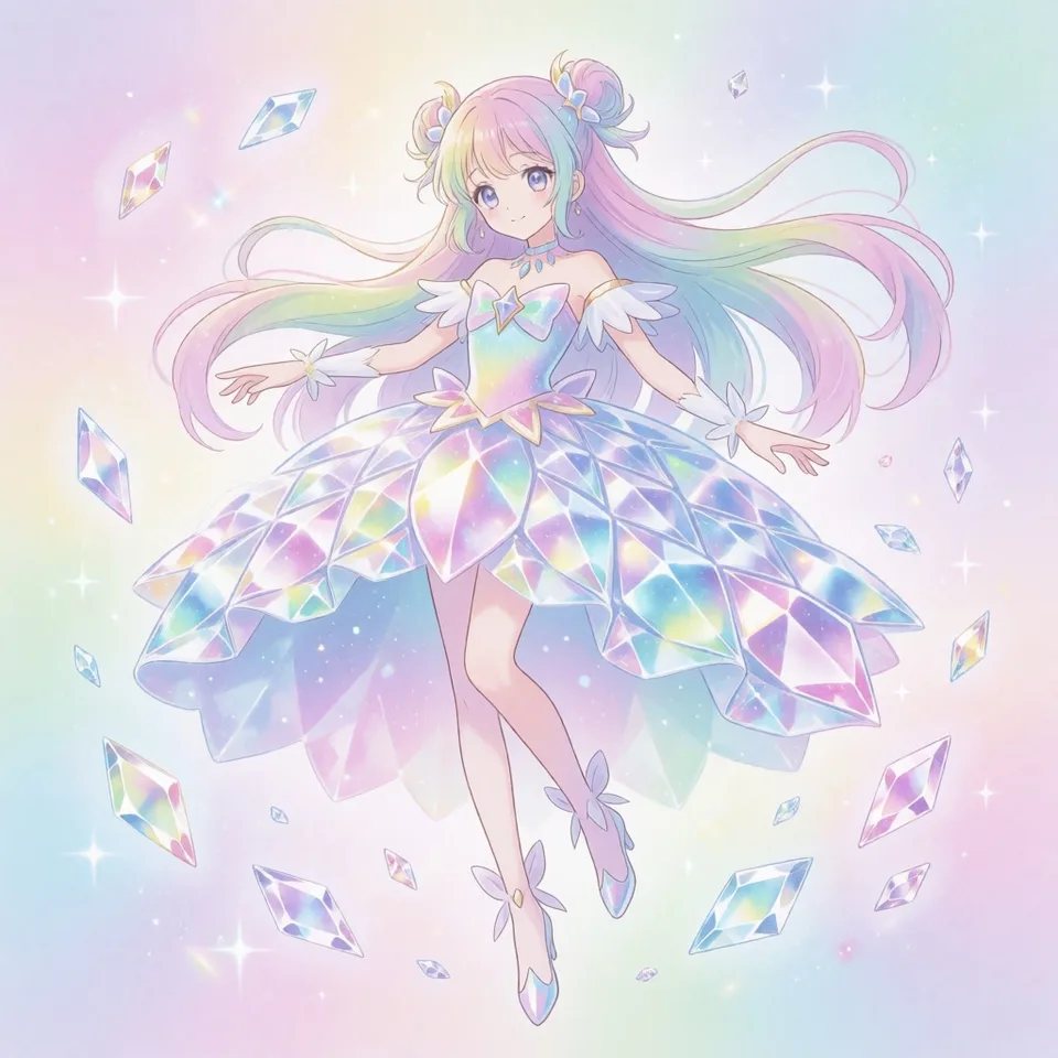 크리스틴, 결정의 각성 — AI-generated artwork
